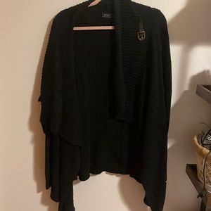 Ralph Lauren sweater. Black. Buckle. Well-loved.